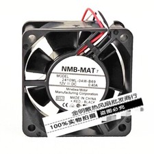 1 pcs NMB 6CM 2410ML-04W-B69 12V 0.40A chassis high air flow cooling fan