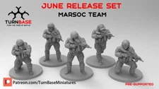 Turnbase Miniatures Modern US MARSOC Team Set Zona Alfa Spectre 20mm 28mm 32mm +