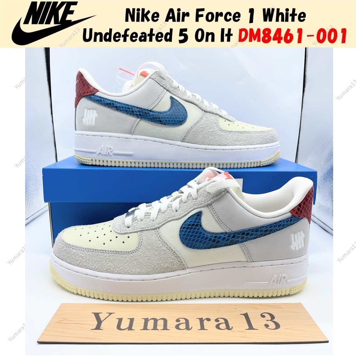 Nike Air Force Low White Undefeated On It DM8461-001 Men's