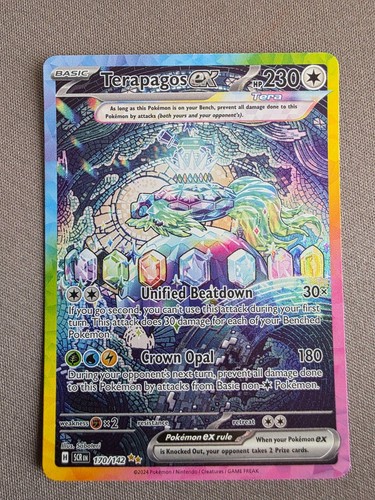 Terapagos ex 170/142 - Special Illustration Rare - Stellar Crown Pokemon TCG