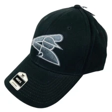 Chicago White Sox Club Black White Silver MLB Cap Hook & Loop Adjustable Hat New