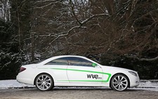 Cars 2007 wrapworks mercedes benz cl 500 Desk Mat Stitched