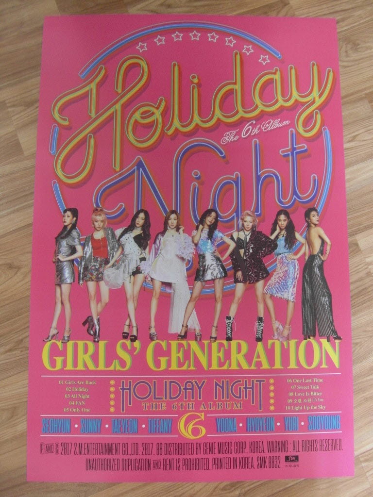 SNSD GIRLS' GENERATION - HOLIDAY NIGHT (TYPE A) [ORIGINAL POSTER