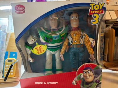 Toy Story Buzz Woody Talking Figure Disney Store Exclusive