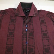 BOGOSSEE DESIGNER BUTTON UP Long Sleeve SHIRT Mens 2 / S