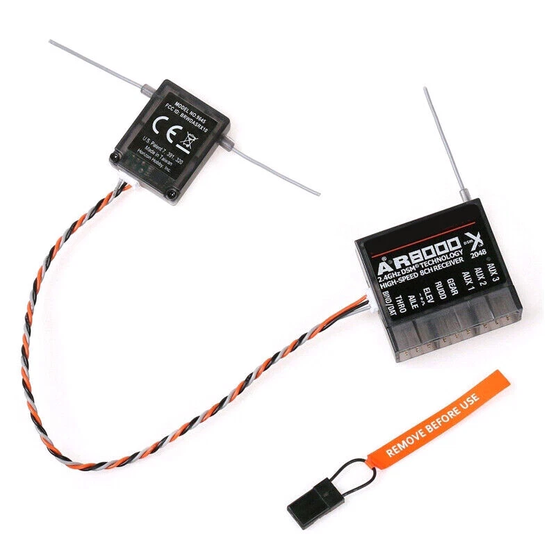 AR8000 2.4GHz 8CH Receiver Extended DSMX Channel For Spektrum DX7s DX8 DX9 Dx18 - Bild 2 von 4