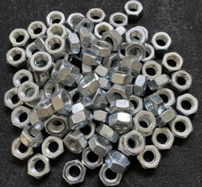 100 St. Muttern M 8, Sechskantmuttern, verzinkt, Sechskant, NEU