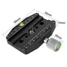 Alloy QR-90N 90mm QR Clamp Mount for Tripod Head Arca Plate Multi-Purpose Rails