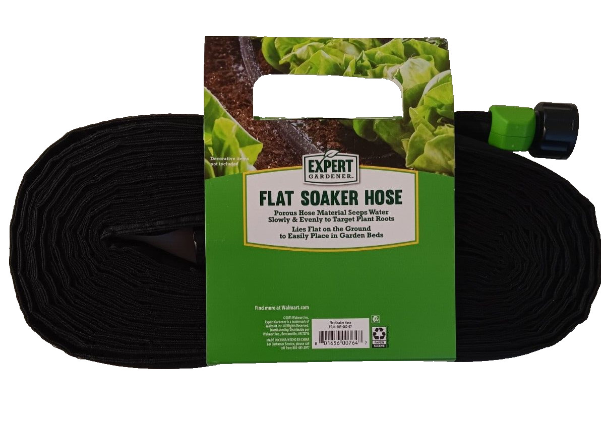 One Stop Gardens Flat Seeper Soaker Hose - 3/4 in. x 50 ft.
