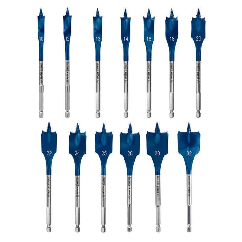 Mèches plates Bosch 2608900336 à pointe filetée auto-centrante pour perforations nettes