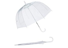 Sara Rain 46 Clear Bubble Umbrella Auto Open NIP