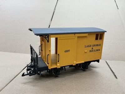 LGB SPUR GÜTERWAGEN WAGGON PLANWAGEN LAKE GEORGE & BOULDER METALLRÄDER !