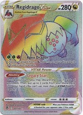 Pokemon Regidrago VSTAR Rainbow Secret Rare Silver Tempest 201/195 NM English on eBay