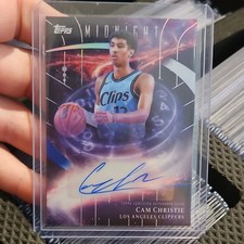 Topps Midnight Stroke of Midnight #SM-CC Cam Christie Autograph Clippers 2025-26