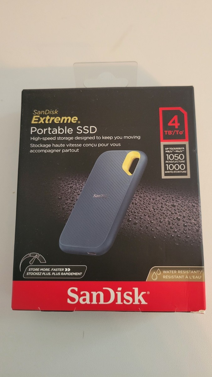 SanDisk Extreme Portable SSD 4TB 中古品 SanDisk Extreme 4TB USB-C Portable External SSD - Monterey