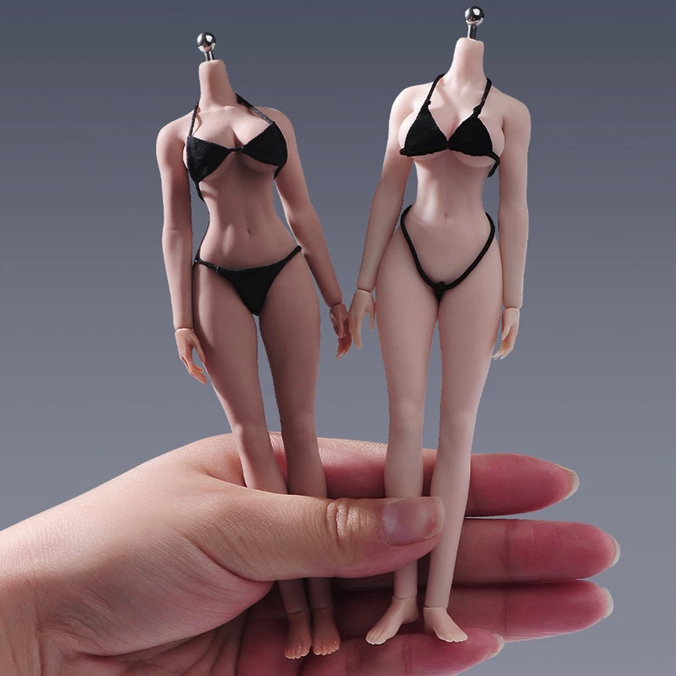 USA 1/12 Large Bust Breast Plump Hip Seamless Girl 6inch Female Figure Body Toys - Image 2 of 4