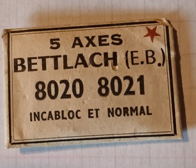 1 Unruhwelle Unruhwelle balance staff Rohlinge Bettlach EB 8020-8021 incab