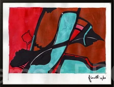 Finelli Original Art 11x14 PAINTING ABSTRACT EXPRESSIONISM Painting ARTWORK G5I