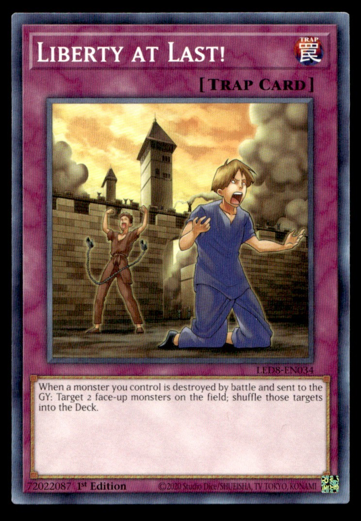 Liberty at Last! - LED8-EN034 - 1st Edition - YuGiOh| Buy 2 Get 1 Free