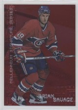 1999 ITG Be A Player Millennium Signature Series Ruby 761/1000 Brian Savage 1o3