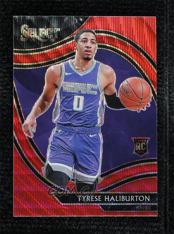 2020-21 Panini Select Courtside Red Wave Prizm Tyrese Haliburton Rookie RC 0l1d