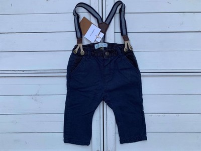 BABY HOSE BABY ZARA BABY BOY 6-9 MONATE 74CM BLAU NEU NEW