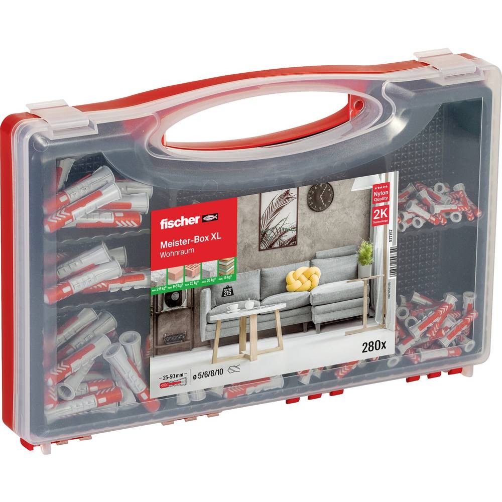 Boîte de 280 chevilles Fischer Meister-Box XL pour fixer dans le béton