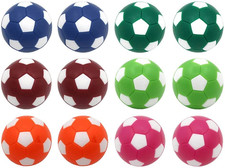 PGYUD Mini Multicolor Foosballs 12 Pack - 36mm Replacement Balls