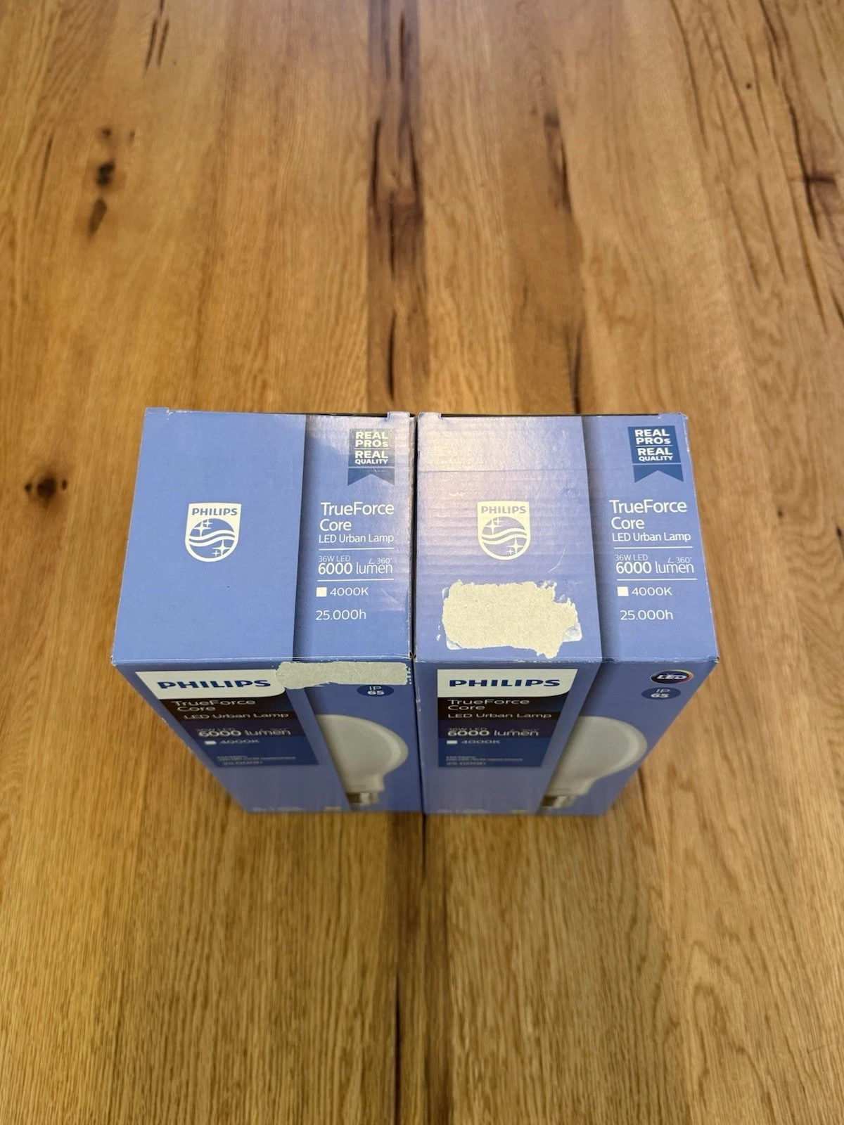 2x Philips True Force Core LED Urban Lamp HPL 36W E40 6000lumen 4000k - New 6