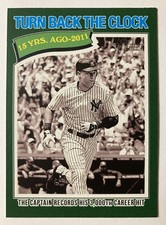 2026 Heritage DEREK JETER Short Print Turn Back The Clock Green Border #335