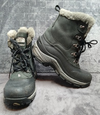 The North Face Womens 7.5 Black McMurdo II Fur Trim Hiking Snow Waterproof Boots