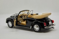 Welly Wel22091Black Vw KäFer Cabriolet, Schwarz, 1:24