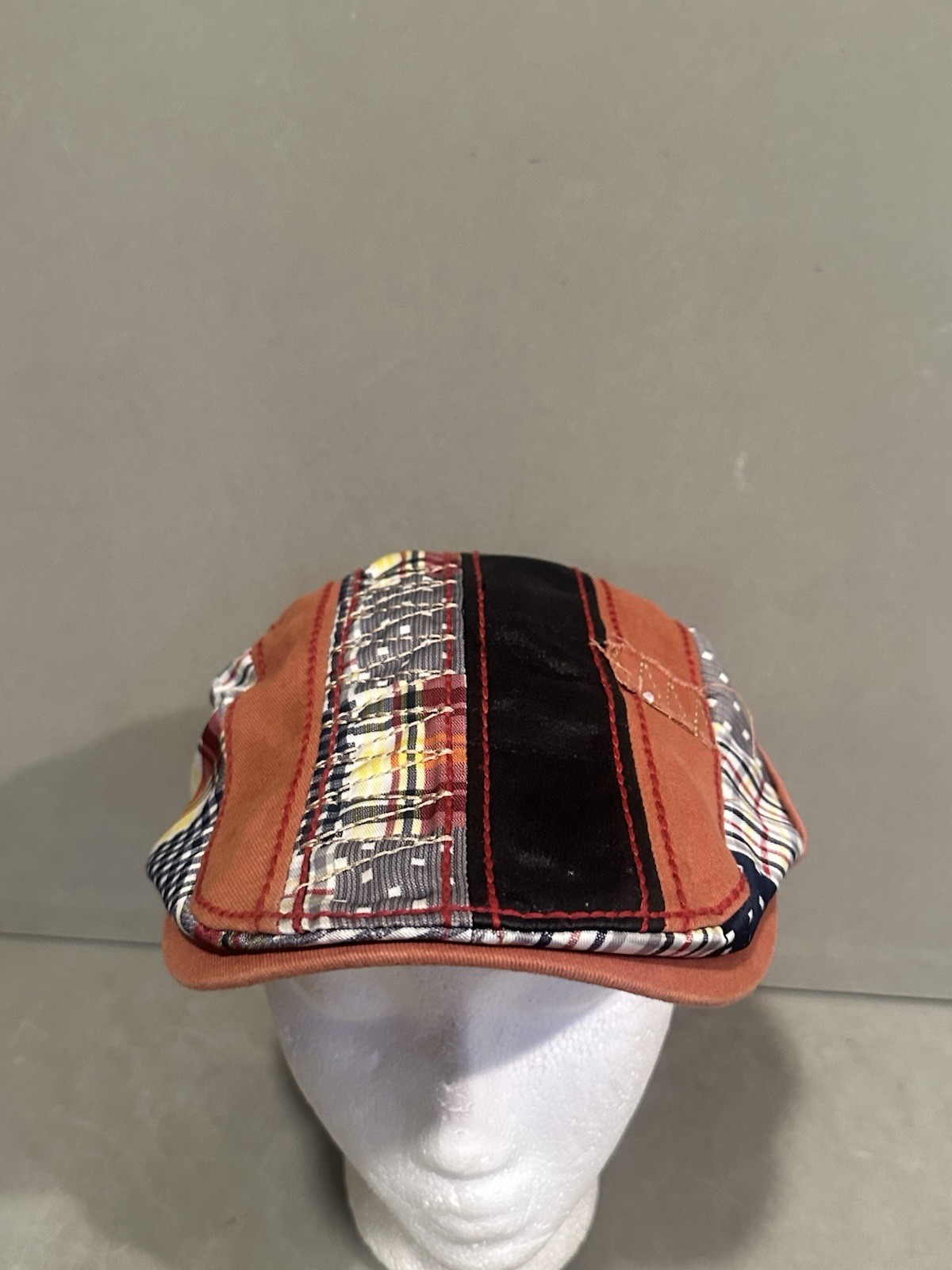 Jamont Patchwork Newsboy Hat One Size - image 2
