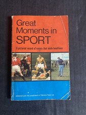 Great Moments in Sport – Vintage Pictorial Sports Book (Vernons Pools)