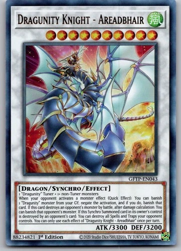Dragunity Knight - Areadbhair Ultra Rare Ghosts From the Past GFTP-EN043 NM