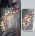 2024 1oz .999 Silver Colorized Bullion Traders Watching Money Burn Bar W/COA