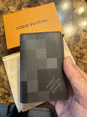 LV Louis Vuitton Black Damoflage Pocket Organizer