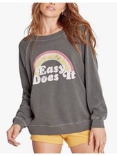 Wildfox Easy Does It Sweatshirt Grey Size Medium