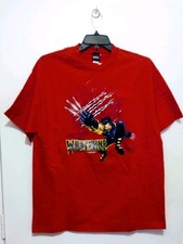 Vintage 2002 Marvel Wolverine XL Unisex Red T-shirt New With Tags