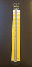 Machinist Rule GENERAL Tools 12" Flexible Chrome Finish Steel Made in USA CF1216