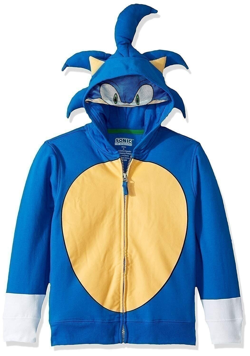 Sudadera con capucha disfraz de Sonic The Hedgehog para niños de Sega