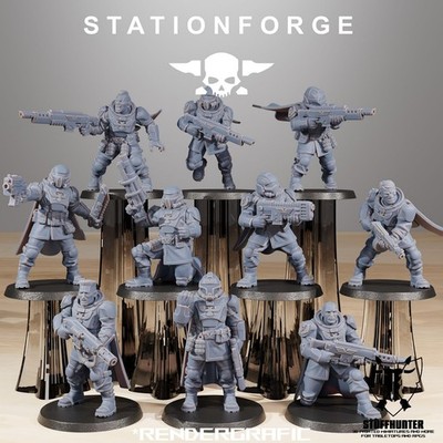 Vaskar Freedom Fighters (10) - Station Forge - Wargaming Grimdark Guard Marines