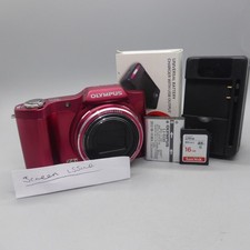 Olympus Digital Camera Stylus SZ-14 14.0MP Red Tested Read