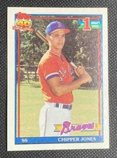 1991 Topps Chipper Jones #333 RC Braves