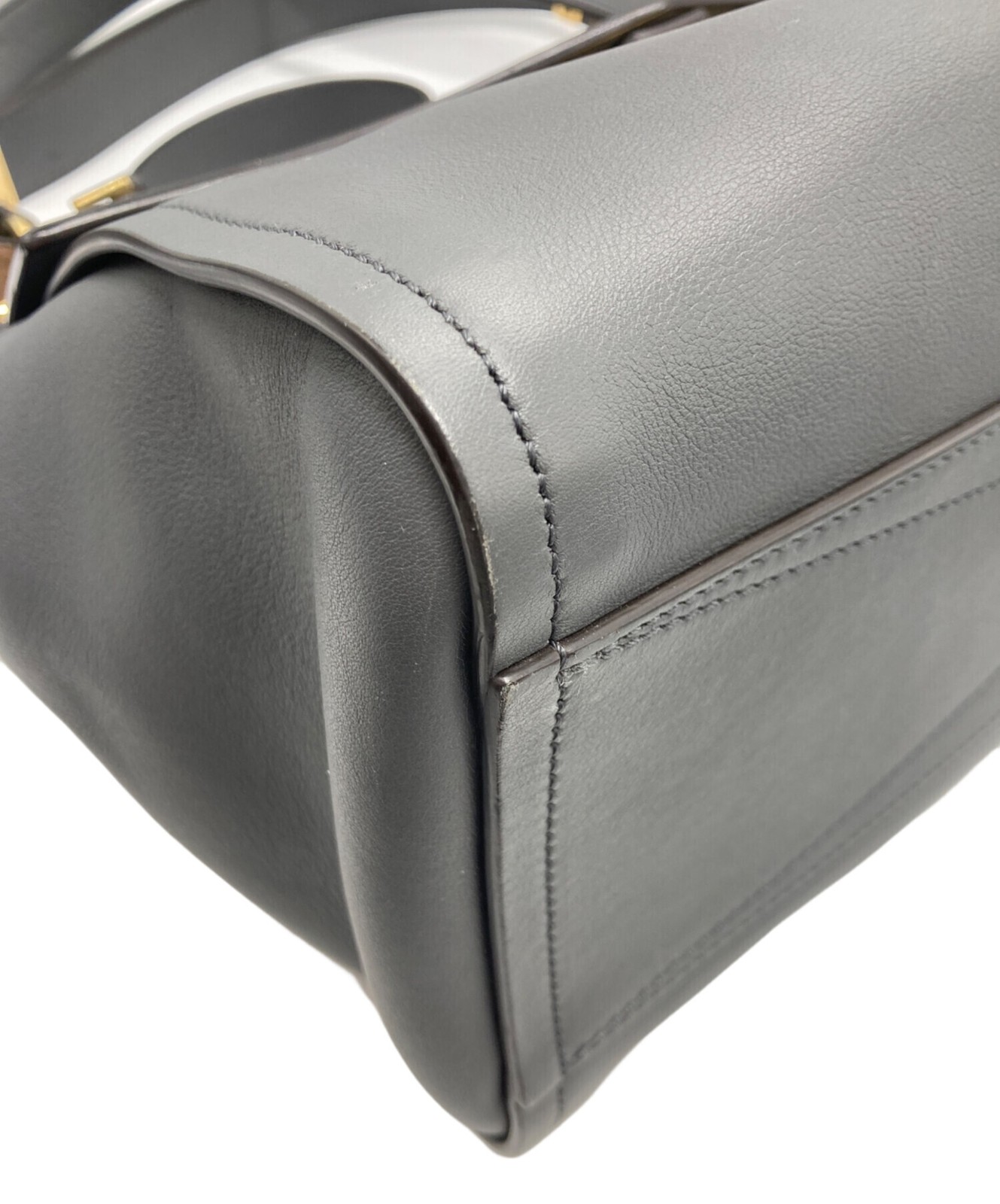 GIVENCHY 2WAY Shoulder Bag Leather Gray Authentic From Japan — image 16
