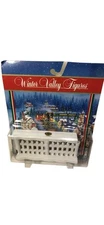 Winter Valley Figures Christmas Village Wooden Fence 2 Pcs Set, Atico Inter Read