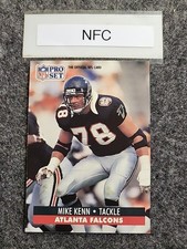 1991 Pro Set #437 Mike Kenn Atlanta Falcons Football Card