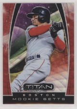 2019 Panini Chronicles Titan Ruby Wave Prizm 104/199 Mookie Betts #14 0rf
