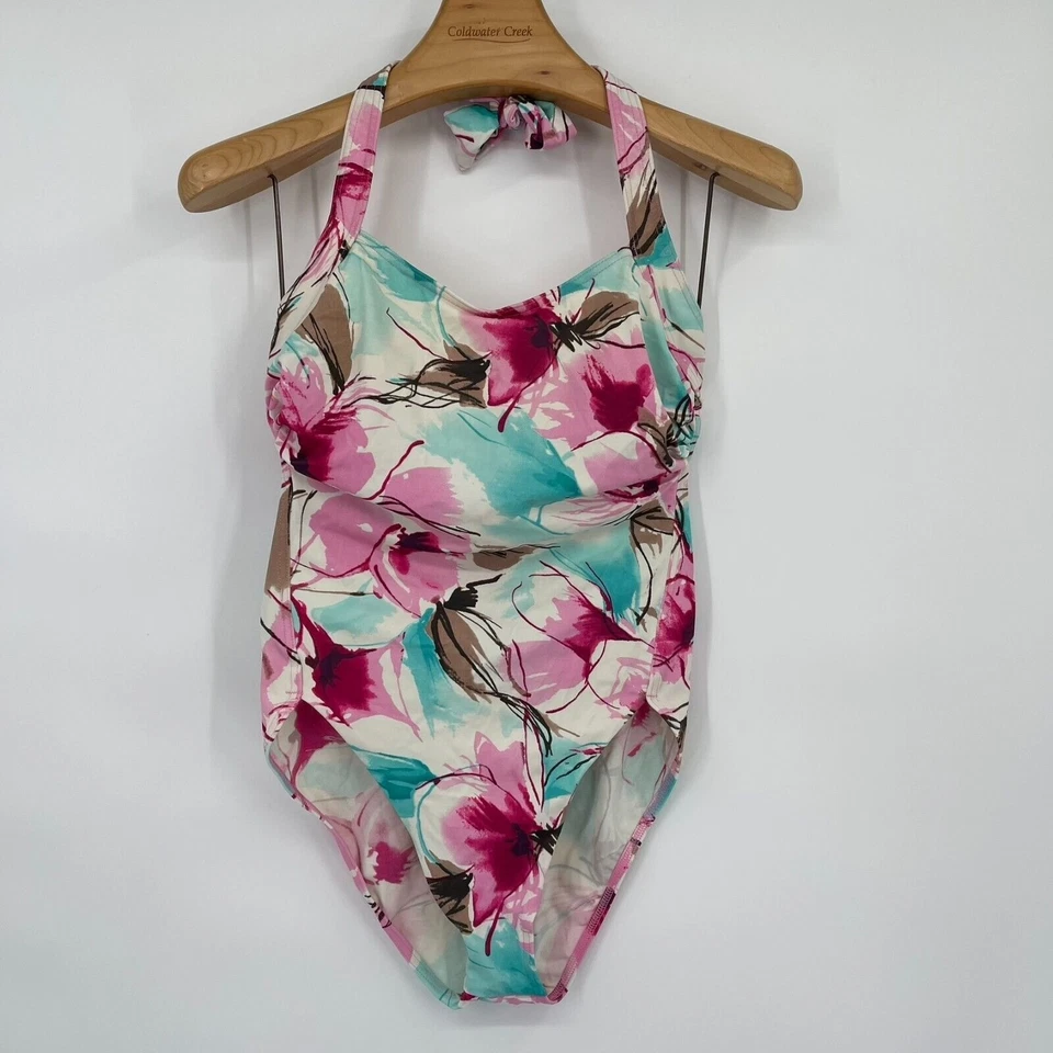 FANTASIE of ENGLAND 泳衣 真丝裹身遮瑕粉色花卉 尺寸 10 34D — 第 4/4 张图片