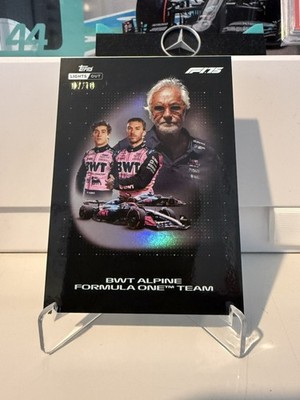 2025 Topps Lights Out F1 Alpine Team Karte Schwarz /10